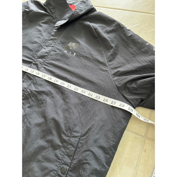 Nike Air Jacket Mens 2XL Black Fleece Woven Outdoor Sporty Vintage‎ Athletic - Picture 10 of 11